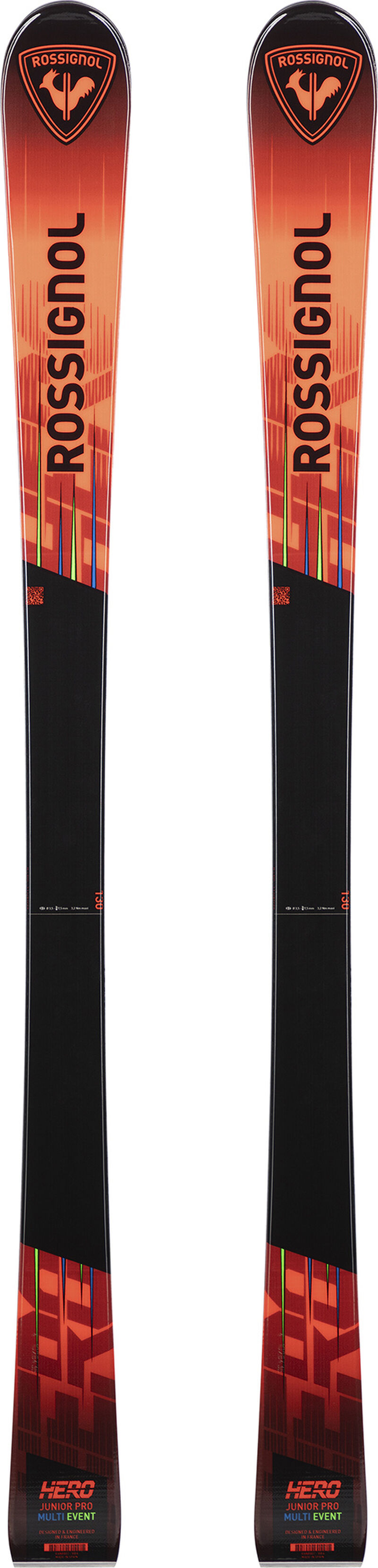 Rossignol Kid's On Piste Skis Hero Jr Multi-Event red